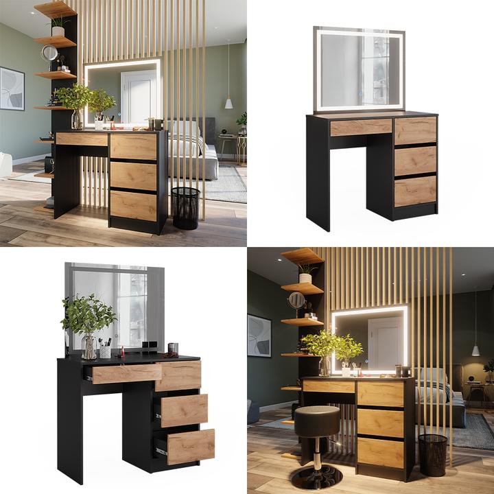 Produktbild Vicco Sherry mit LED-Spiegel (90 x 40 x 75 cm)