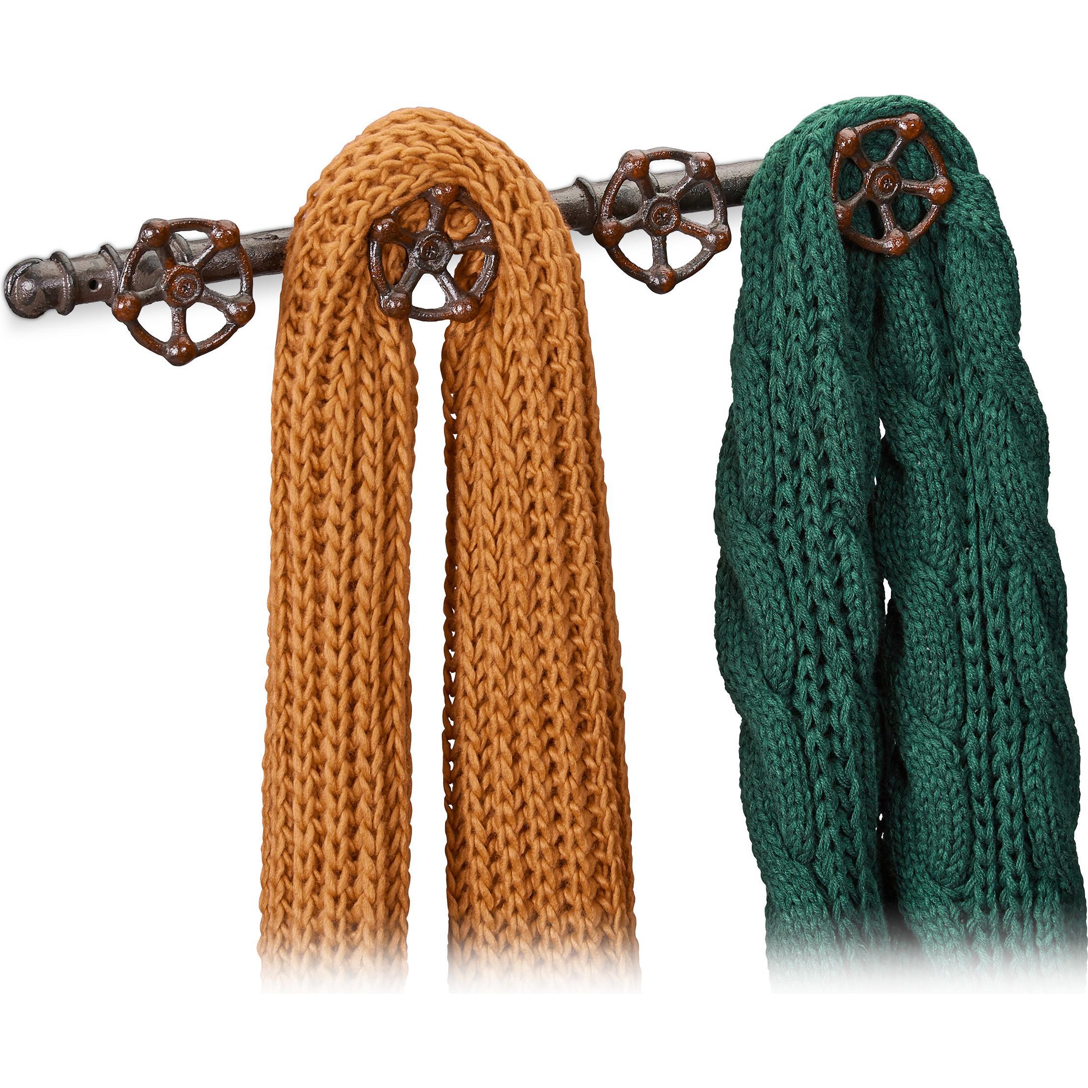 Relaxdays, Garderobe + Kleiderhaken, Wandgarderobe