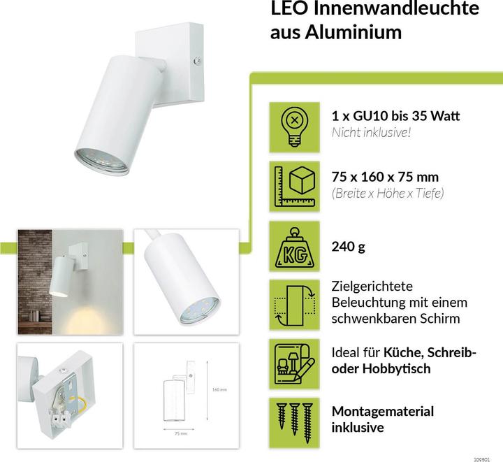 Immagine prodotto Licht-Erlebnisse Riflettori puntati su Leo (GU10)