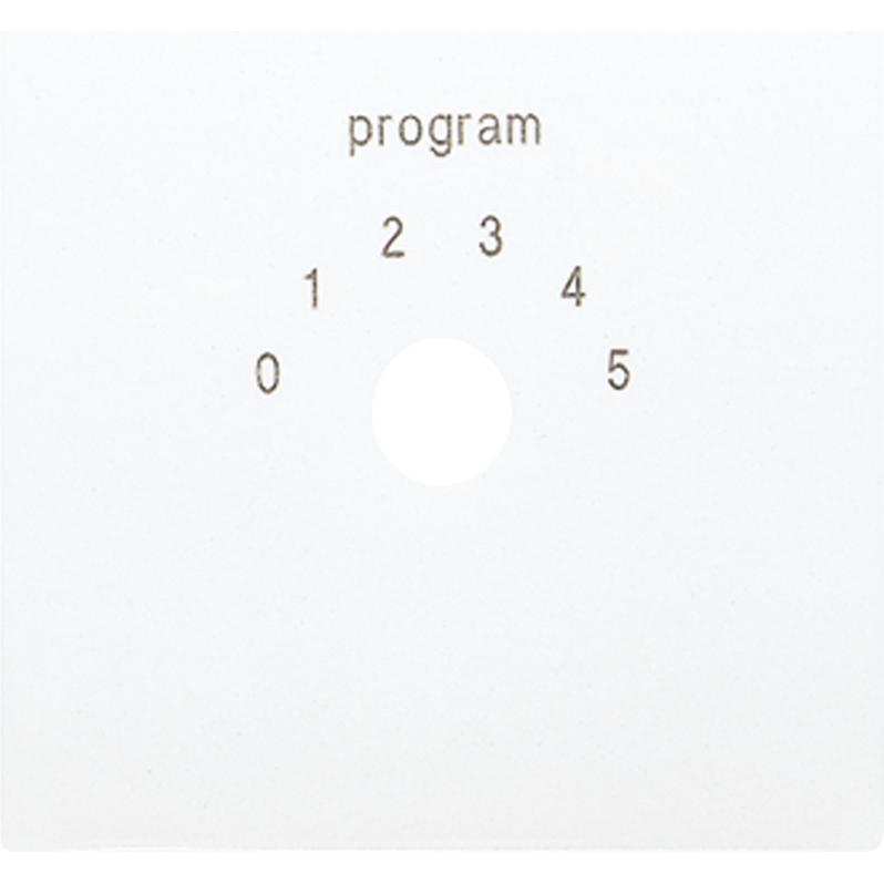 JUNG, Zubehör Schalterprogramm, Zentralplatte LS aws glz Klemmbef LS594-9WW