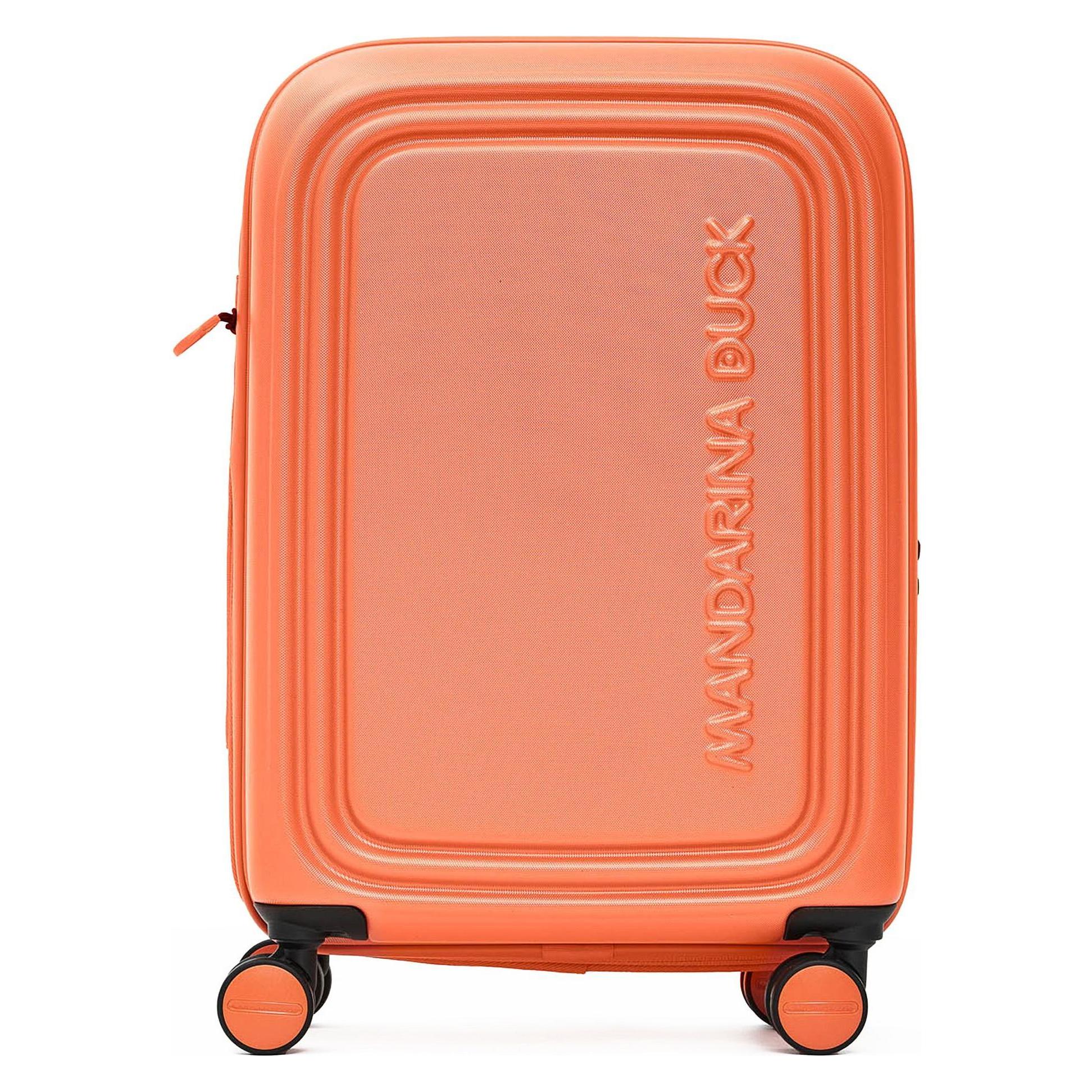 Mandarina Duck, Koffer, Logoduck 4-Rollen Kabinentrolley 55 Cm, Rot, (41 l)