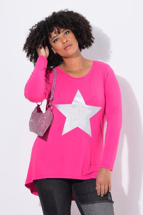 Produktbild Angel of Style T-Shirt, A-Linie, Metallic Stern, Langarm (44)
