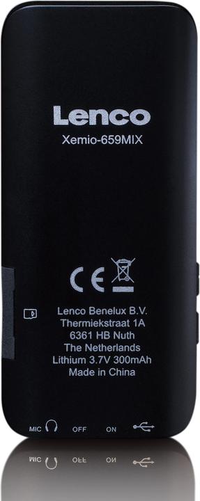 Produktbild Lenco Xemio-659GY MP3/MP4-Player (4 GB)