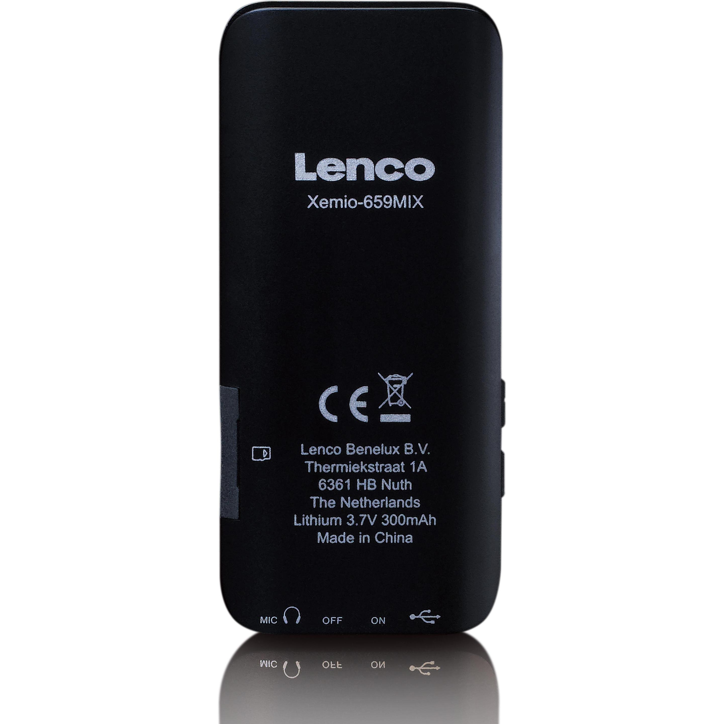 Thumbnail - Lenco Xemio-659GY MP3/MP4-Player (4 GB), MP3 Player + Portable Audiogeräte, Grau
