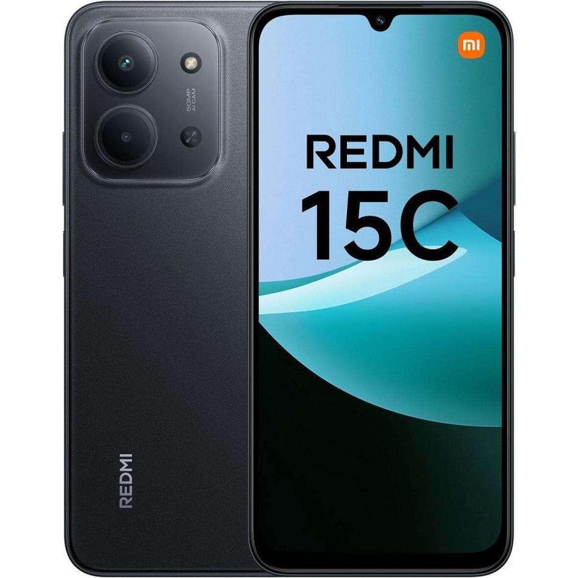 Xiaomi Redmi 15C 4G (256 GB, Midnight Black, 6.90", Dual SIM, 4G), Smartphone, Schwarz