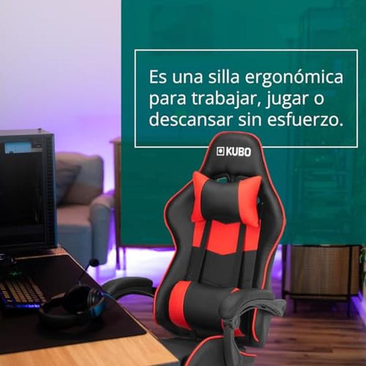Produktbild Kubo Ergonomischer Gamingstuhl mit Höhenverstellung, 360° Drehung und fester Armlehne