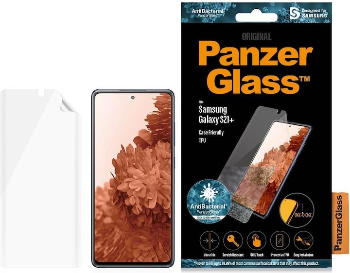 Actual product image PanzerGlass Case Friendly (1 Piece, Samsung Galaxy S21+ 5G)