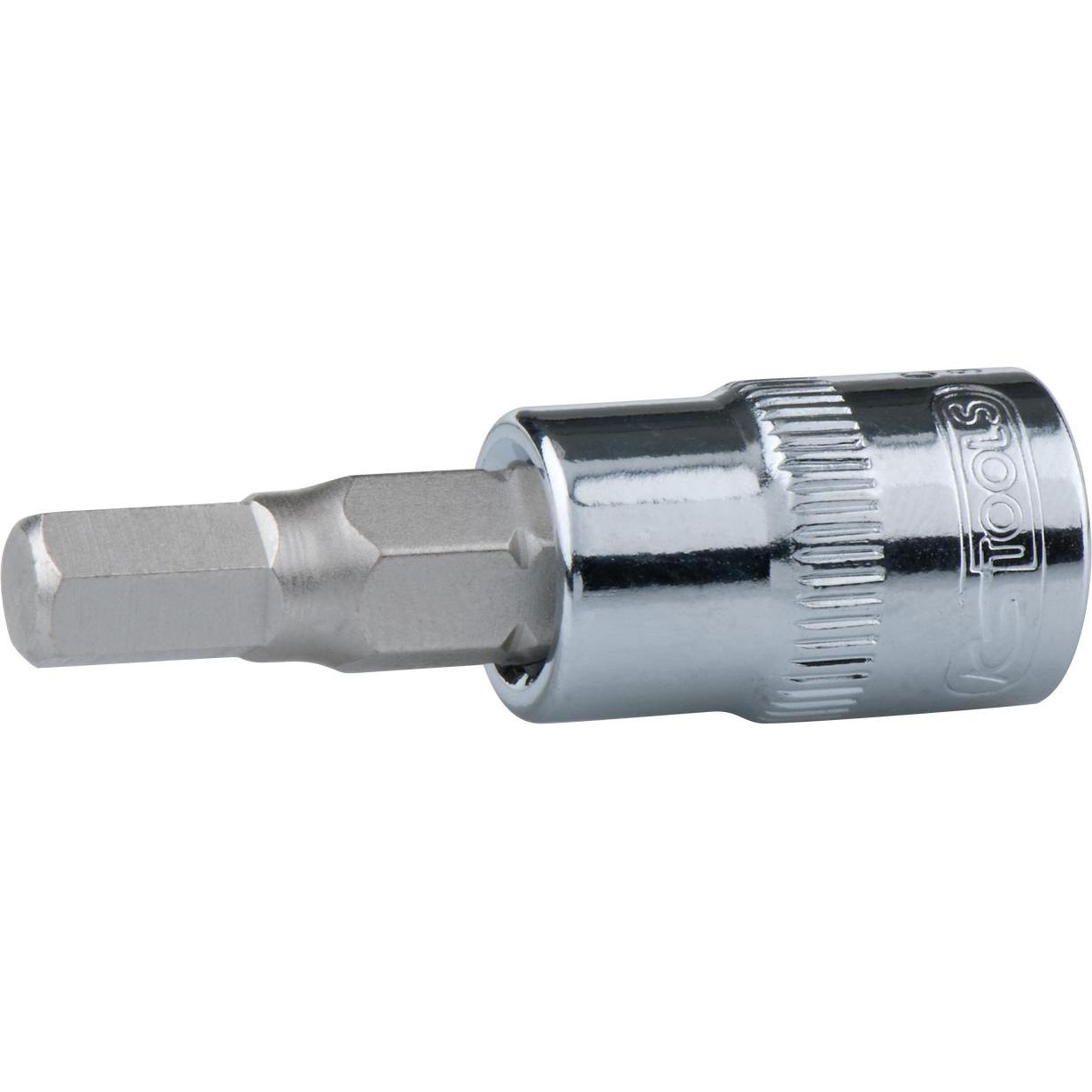 KS Tools, Steckschlüssel + Stecknuss, 3/8" CHROMEplus Bit-Stecknuss Innensechskant (3 mm)