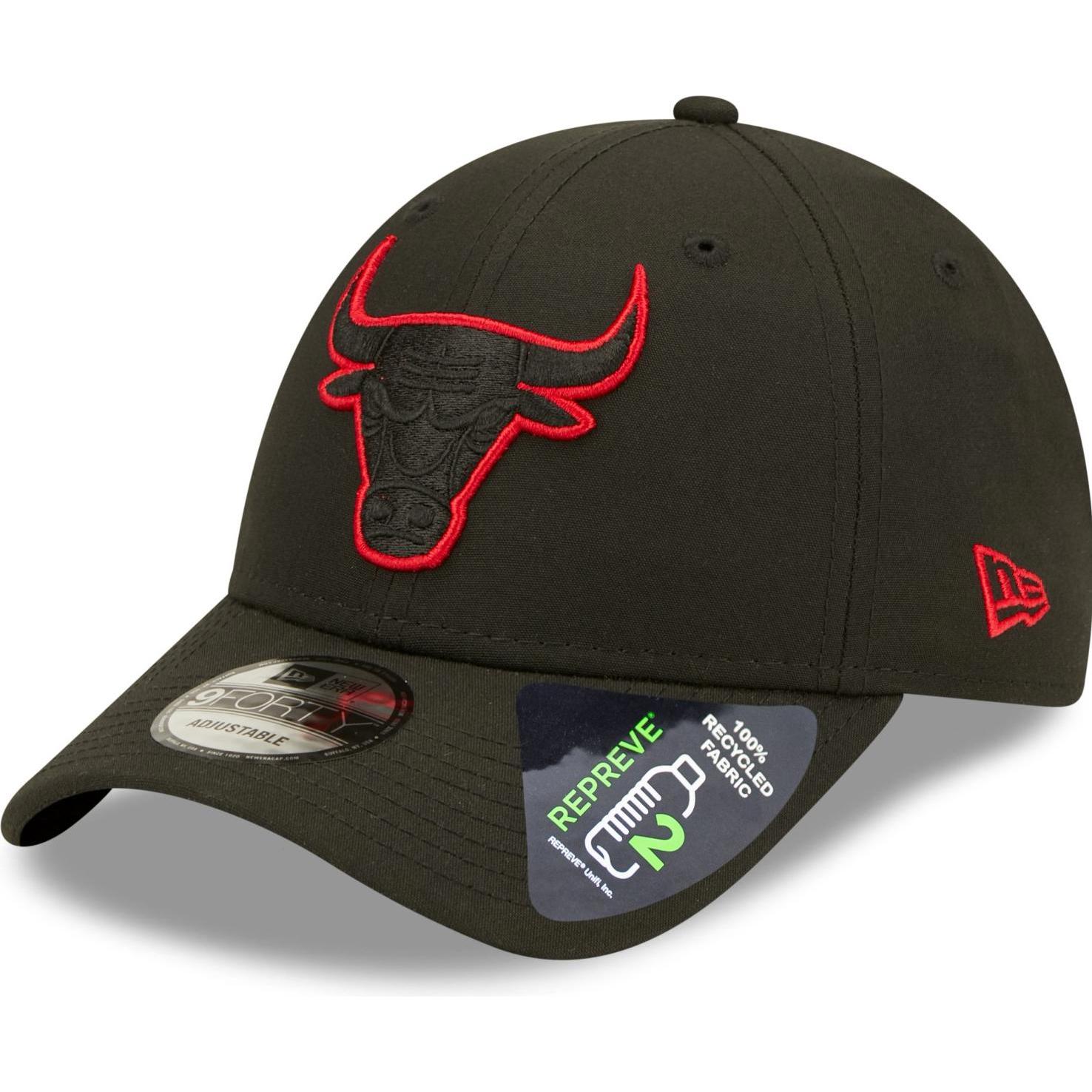 New Era, Herren, Cap, 9Forty Snapback Cap - Repreve Chicago Bulls, Schwarz