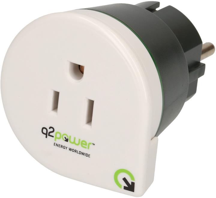 Produktbild Q2 Power Reiseadapter USA nach Europa