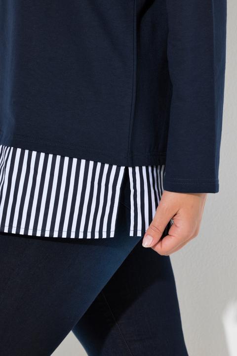 Produktbild Ulla Popken Sweater, Blusensaum, Rundhals, Langarm (68)