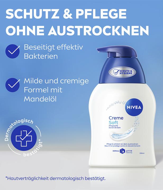 Actual product image NIVEA Creme Soft (Liquid soap, 250 ml)