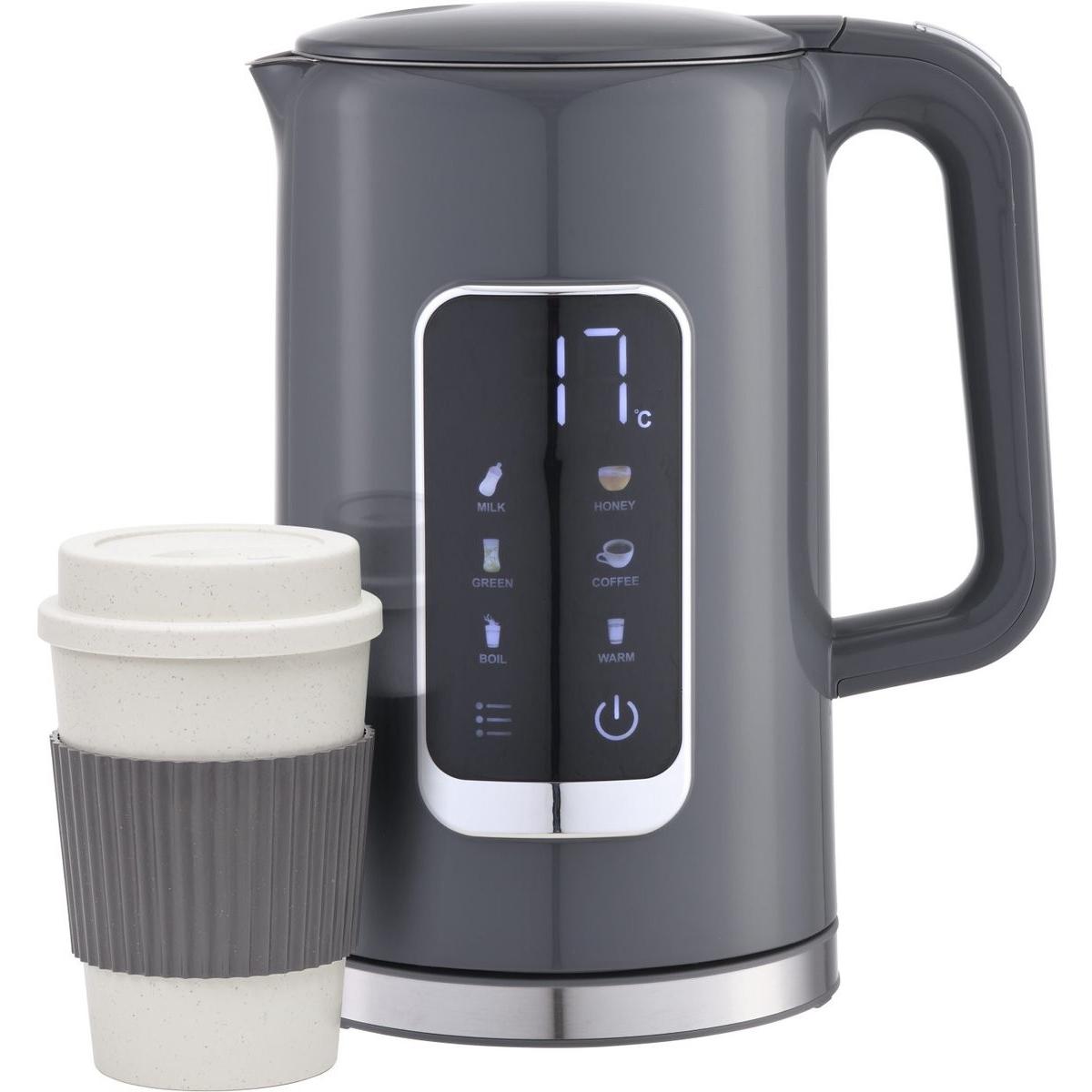 Platinet Wasserkocher mit Display und Warmhaltefunktion (1.70 l) (45978)