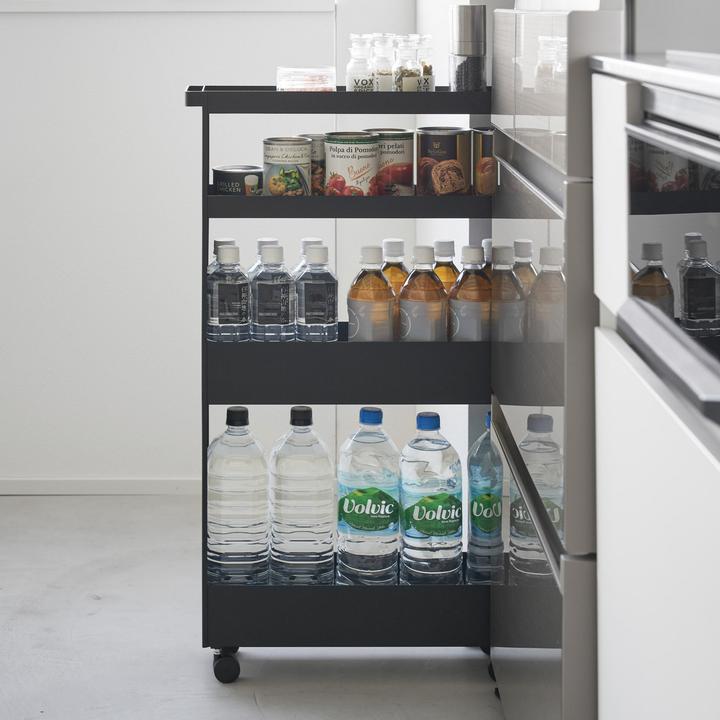 Actual product image Yamazaki Schlanker 4-stöckiger Aufbewahrungswagen TOWER