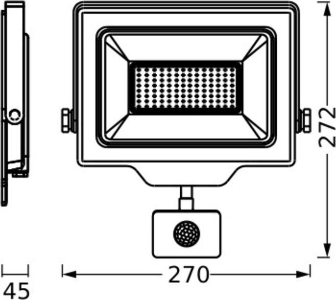 Produktbild Osram Floodlight Essential Sensor 100W 4000K 4099854429835 LED-Aussenstrahler mit (10000 lm, IP44)