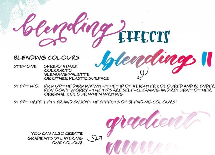Produktbild Tombow Lettering-Set für Einsteiger (Schwarz, 6 x)