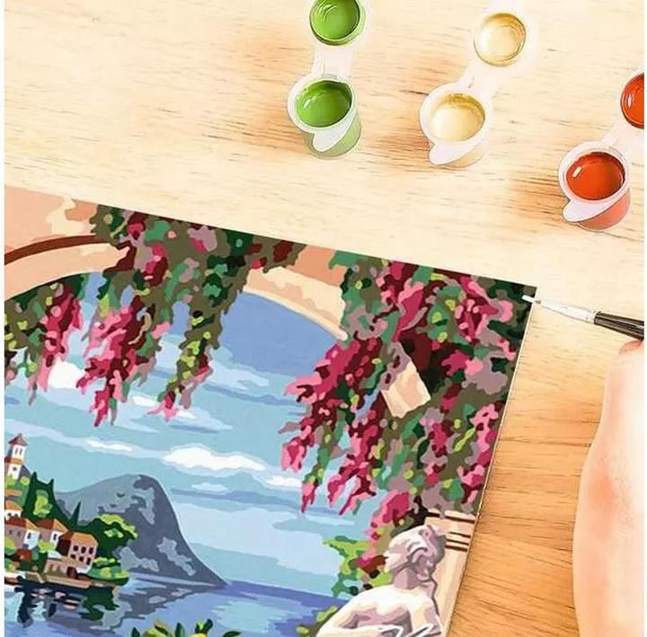 Actual product image Ravensburger CreArt - Painting by numbers 25963 - Lake Maggiore - from 14 years