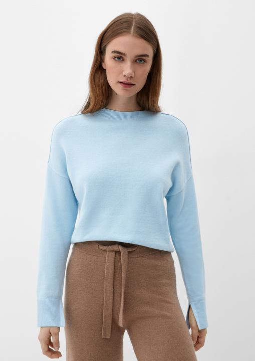 Actual product image s.Oliver Strickpullover Pullover mit geschlitztem Ärmelsaum (34)