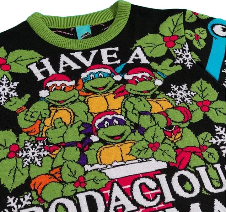 Produktbild Teenage Mutant NT Have A Bodacious Christmas Pullover Jerseyware (L)