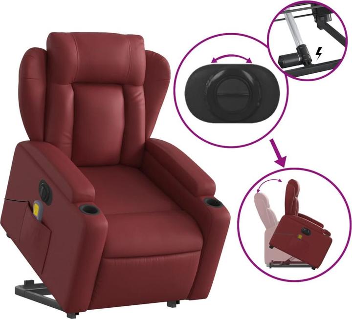 Image du produit vidaXL Massagesessel mit Aufstehhilfe