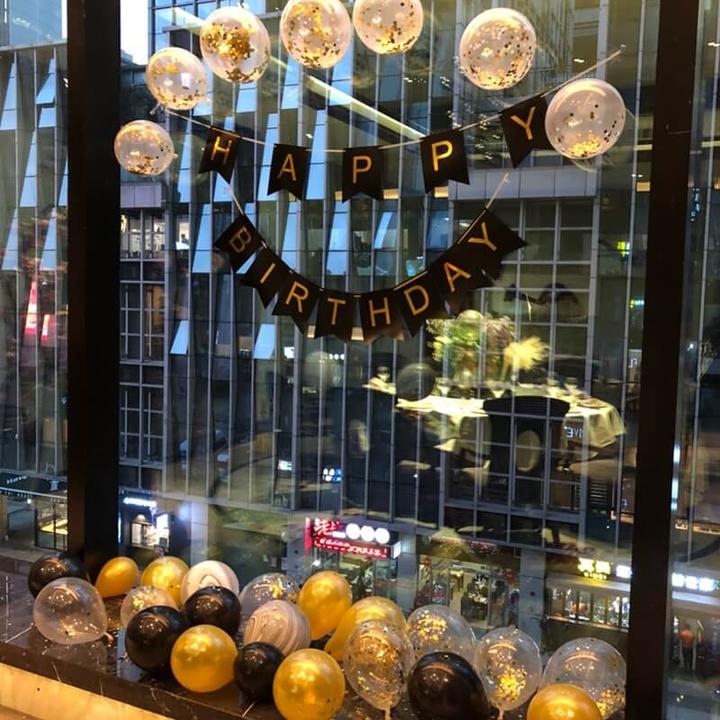 Actual product image Cover-Discount Set of 10 confetti party balloons blue (10x)