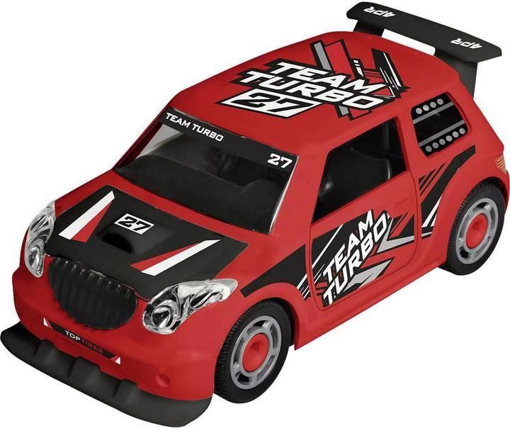Actual product image Revell 00831 Pull Back Rally Car, red car model kit