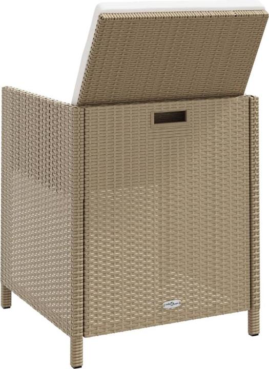 Produktbild vidaXL Gartenstuhl und Hocker