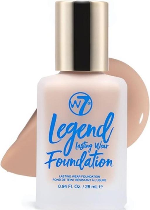 Produktbild W7 Legend Foundation Creamy Liquid Foundation for Poreless Semi-Matte Medium Coverage 28ml Natural B (Natural Beige)
