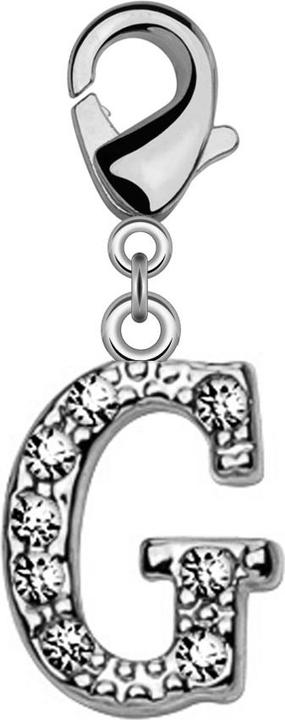 Image du produit Star Piercing Pendentif avec cristal lettre G (Laiton)