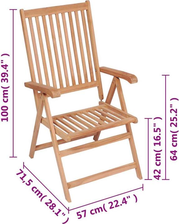 Produktbild vidaXL Gartenstuhl