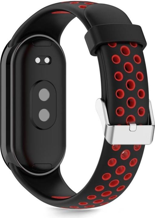 Image du produit Tech-Protect IconBand Air Strap für Xiaomi Smart Band 8 / 9 / 10 / NFC - Schwarz und Rot (Silicone)