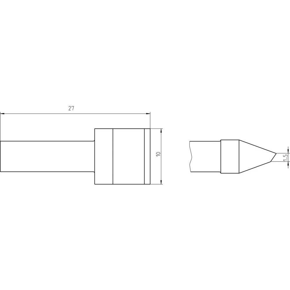 Thumbnail - Weller Erem Lötspitze RT Ultra, Klinge 10,0mm, MIL SPEC (Lötspitze), Lötgerät Zubehör, Schwarz
