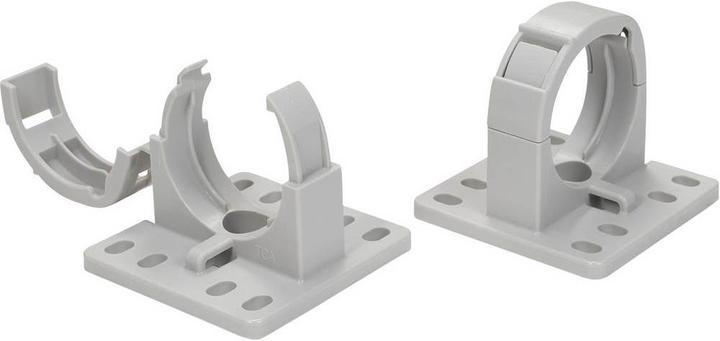 Actual product image HellermannTyton Hose holder Screwable IWS corrugated pipe holder for corrugated pipes, NW 17 (Cable hole, 43 mm)