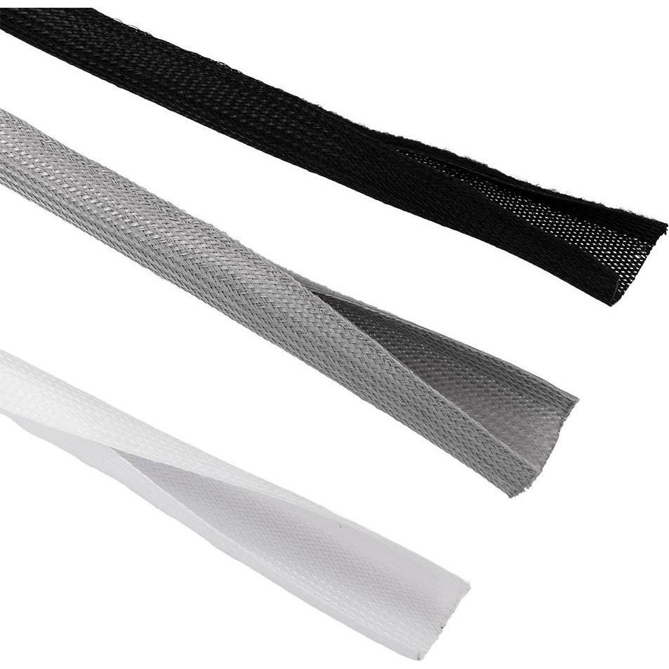 Bosscom, Canale passacavi, Cable Socks with velcro - 30mm - 25m - Black (2500 cm)