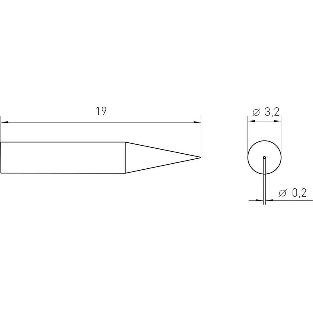 Thumbnail - Weller Erem Lötspitze RT Micro, konisch 0,2mm, MIL SPEC (Lötspitze), Lötgerät Zubehör, Schwarz, Silber