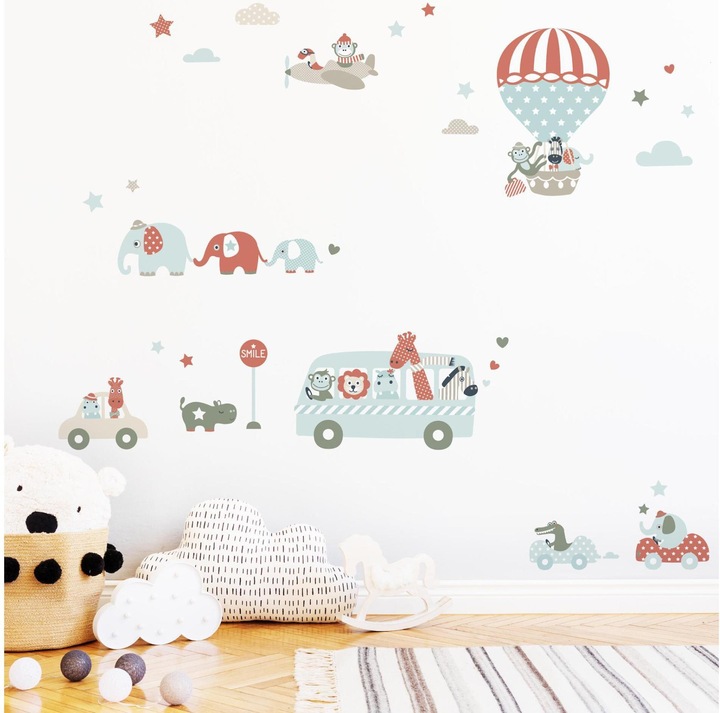 Image du produit Lovely label animaux tatoués sur les murs en tournée (32 x 21 cm)