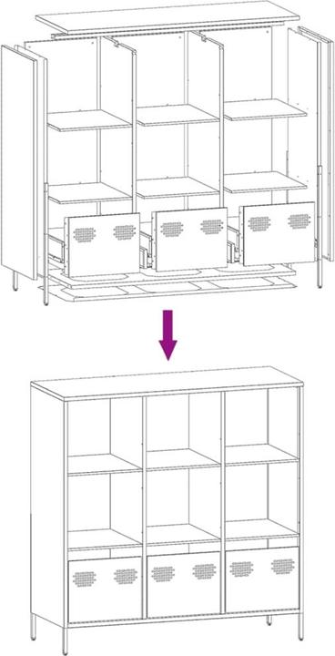 Image du produit vidaXL Highboard (101.50 x 39 x 103.50 cm)