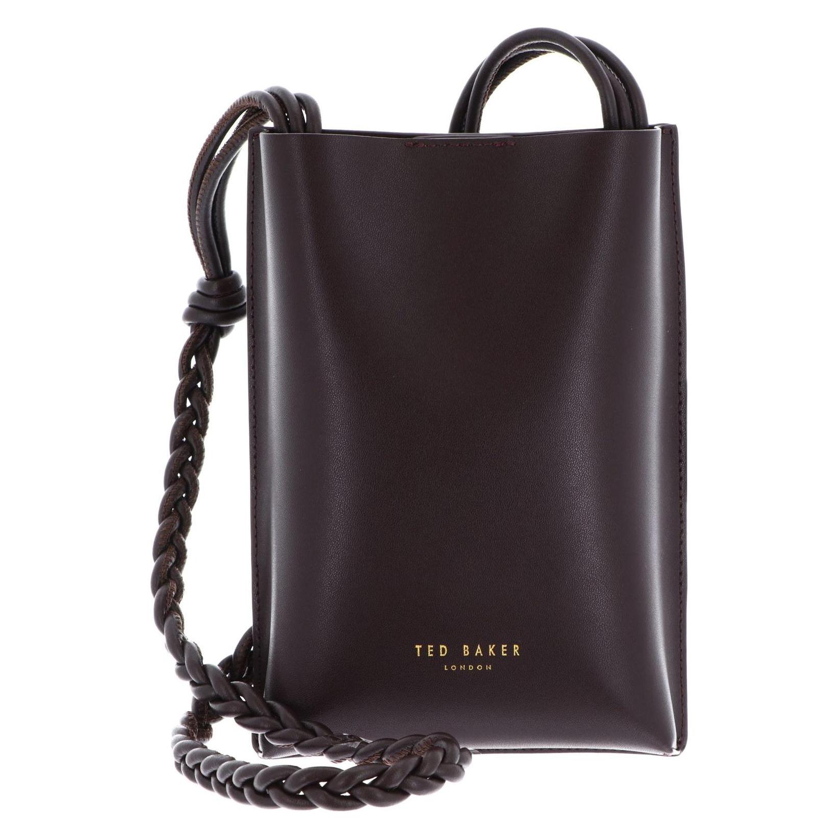 Ted Baker, Damen, Handtasche, Wrylie Woven Strap Mini Crossbody Pouch, Braun