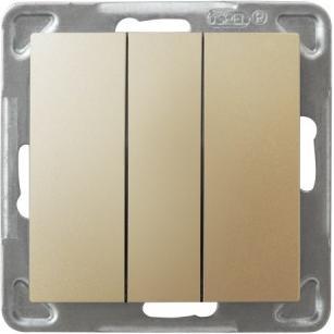 Ospel ŁP-13Y/m/28, Taster + Schalter, Gold