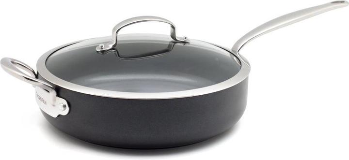 Actual product image Greenpan Barcelona Infinity Pro Hapjespan met deksel - 28 cm - Ceramic - Inductie (Frying pan, Aluminium)