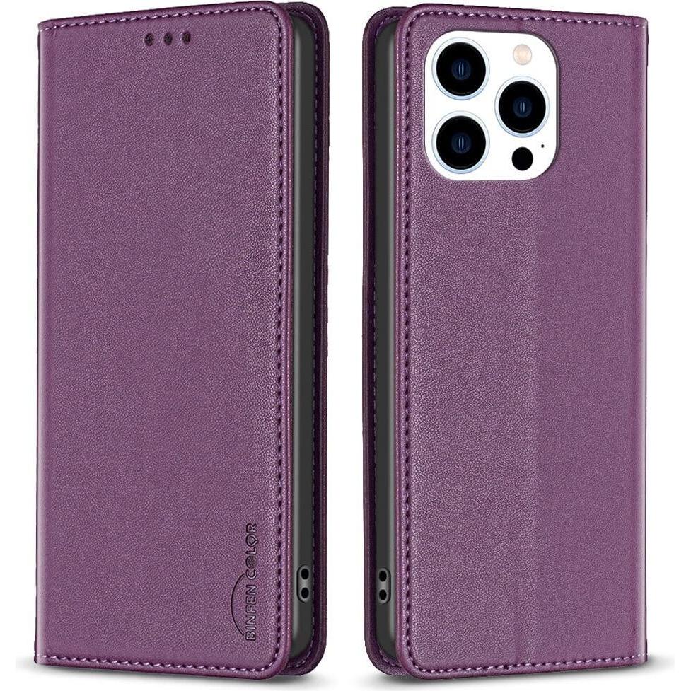 Binfen Color iPhone 16 Pro - BINFEN Flip Case Etui (Apple iPhone 16 Pro), Smartphone Hülle, Violett