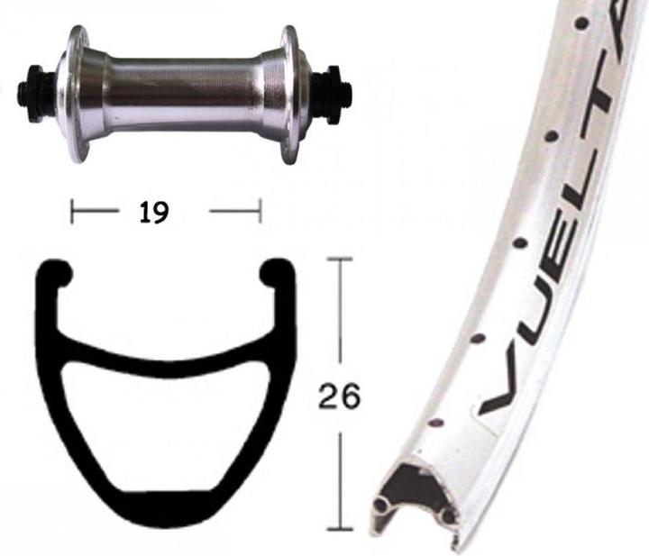 Produktbild Vuelta Airline 1 Vorderrad Shimano TX500 26" (Vorderrad, 26")