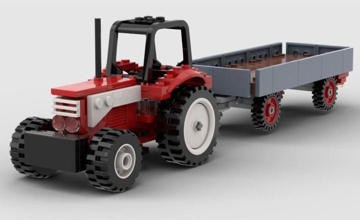 Actual product image Kiddicraft Large tractor with trailer
