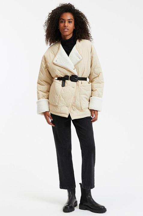 Image du produit La Redoute Collections Halblange Steppjacke mit rundem Ausschnitt (S)
