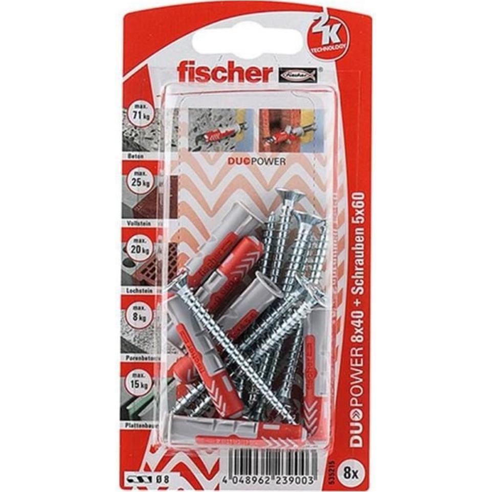 Fischer, Dübel, Duopower (8 Stk.)