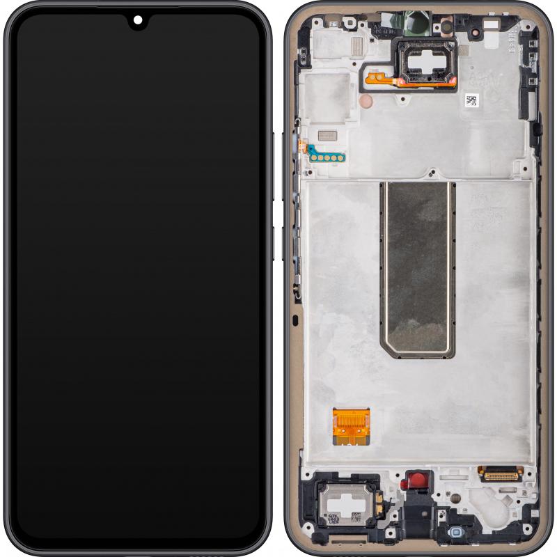 Samsung Display Unit für Galaxy A34 A346, Graphite (Display), Mobilgerät Ersatzteile