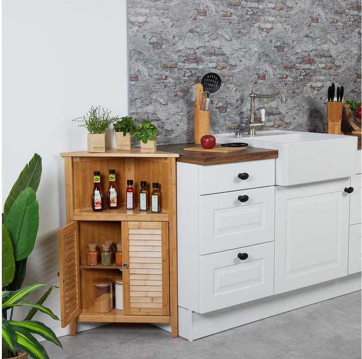 Produktbild Relaxdays Eckschrank (58 x 30 x 92 cm)