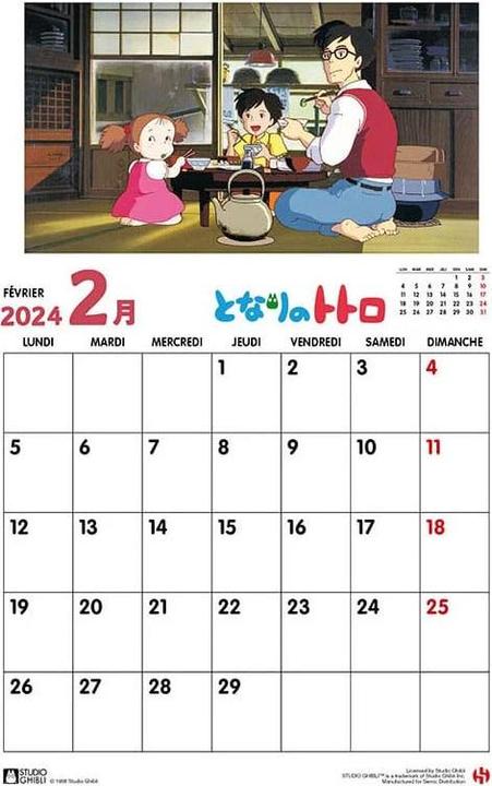 Produktbild Semic Studio Ghibli Kalender 2024 *Englische Version*