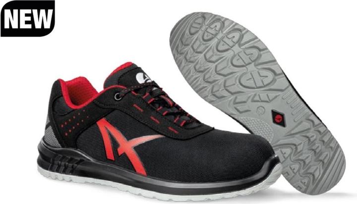Albatros Chaussure de sécurité GRID LOW taille 44 noir/rouge S3 SRC EN ISO 20345:2011 microfibre/tissu