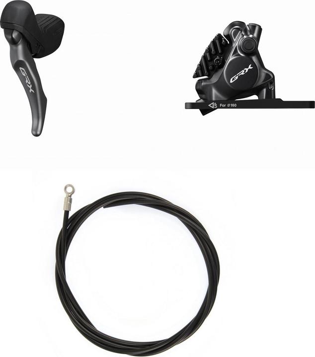 Actual product image Shimano disc brake set GRX BR-RX820 with BL-RX820 front (Front wheel brake, Brake kit, 2)